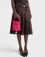 Prada Petit Sac Noir mini Re-Nylon and nappa leather bucket bag - Image 5